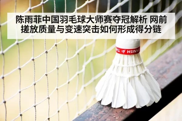 陈雨菲中国羽毛球大师赛夺冠解析 网前搓放质量与变速突击如何形成得分链